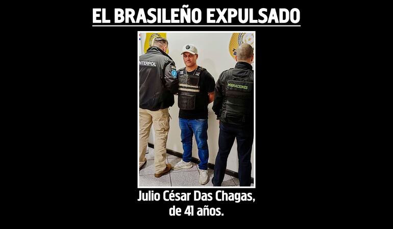 Julio César Das Chagas, de 41 años, brasileño expulsado de Paraguay.