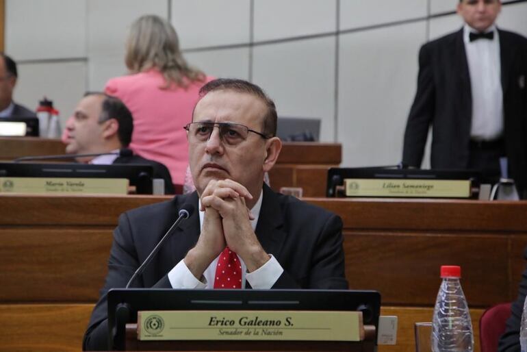 Senador Erico Galeano (ANR - cartista), procesado por supuesto lavado de dinero y asociación criminal en el caso "A Ultranza Py".