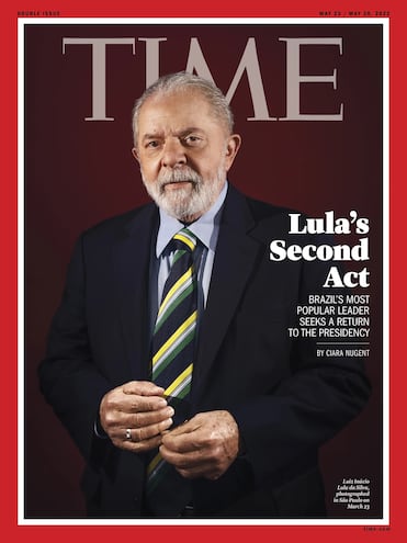 Lula da Silva en la portada de "Time", mayo de 2022.