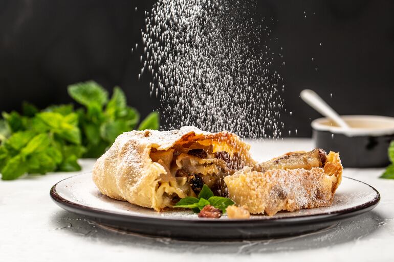 Strudel de manzana.