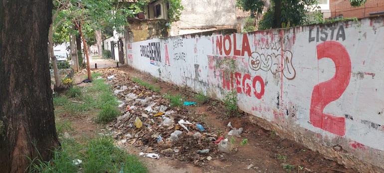 Basura en barrio Bernardino Caballero