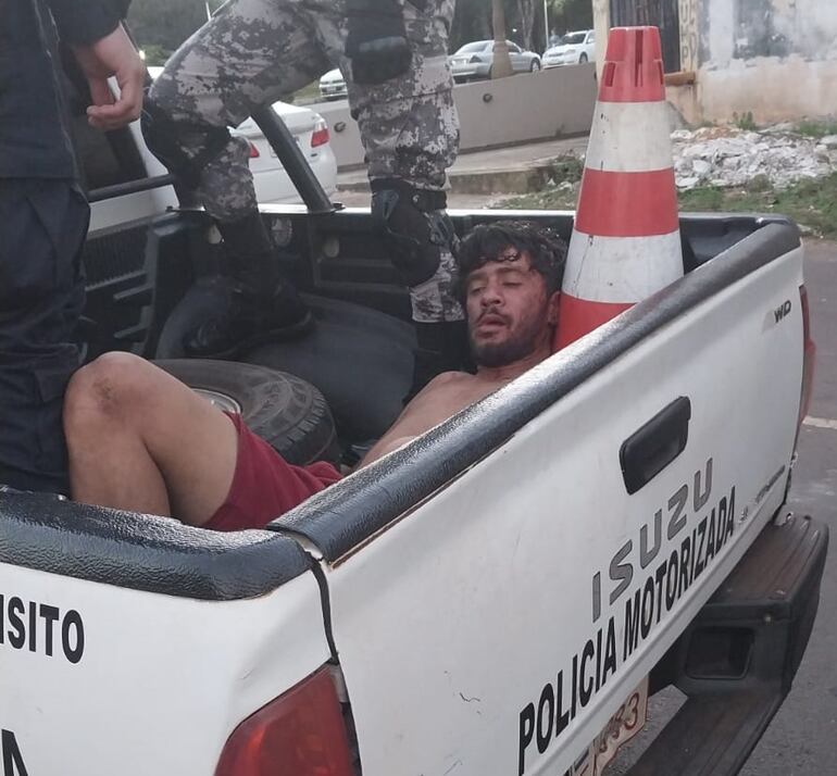 David Damián Ferreira Gaona fue detenido por la Policías, tras el sangrieto hecho.