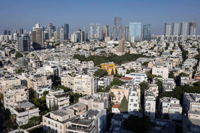 Vista aérea de Tel Aviv, en Israel.