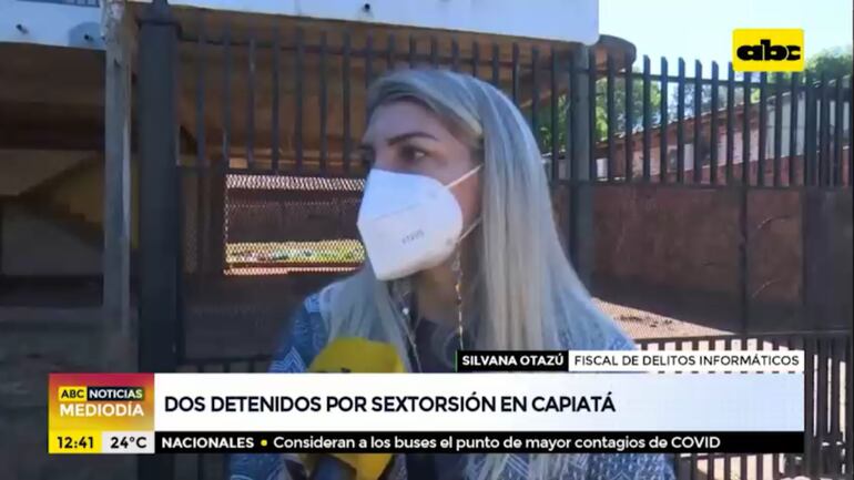 Denuncian caso de sextorsión en Capiatá y se procedió a realizar un allanamiento.