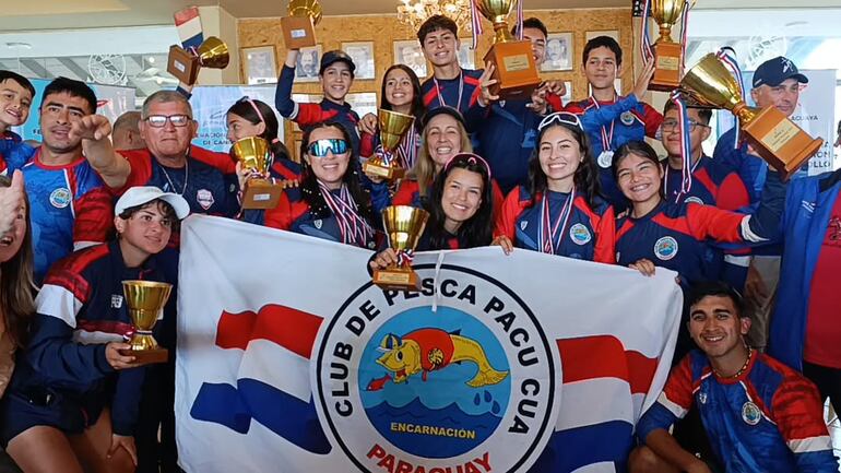 El Club Pacú Cua se consagró campeón de la primera edición del Campeonato Nacional de Canotaje.