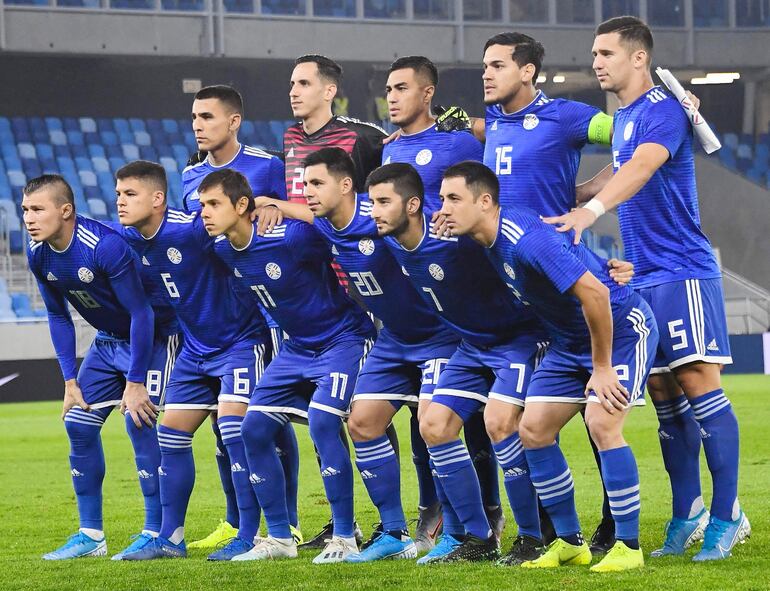 Los once elegidos por Eduardo Berizzo en el arranque del juego amistoso frente a Eslovaquia, el domingo pasado (1-1).