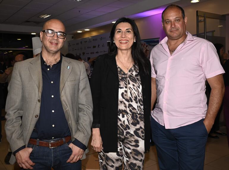 Mauricio Dania, Irene Martínez y Pablo Bergesio.