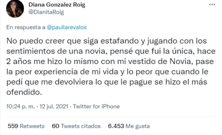 Otro caso de estafa, atribuido al diseñador Fernando Preda.