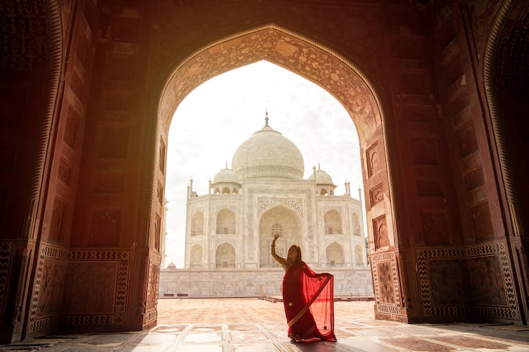 Taj Mahal en Agra, India.