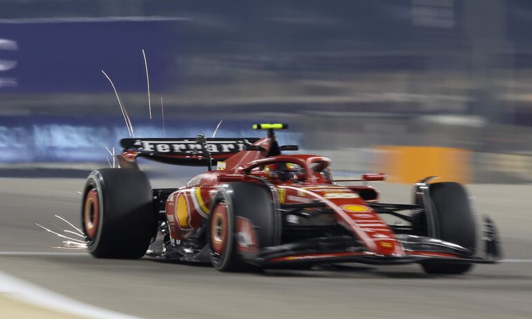 Carlos Sainz fue el mejor en los entrenamientos del jueves