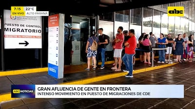 CDE: intenso movimiento en migraciones por las fiestas