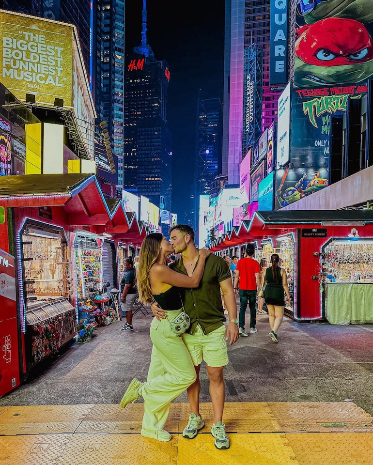 Alba Riquelme y Renato Prono derrochan amor por las calles de Nueva York. (Instagram/Renato Prono)