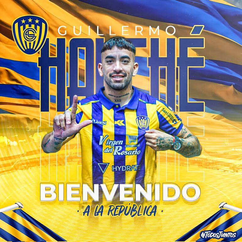 El argentino Guillermo Hauché es una de las incorporaciones del Sportivo Luqueño para el segundo tramo de la temporada.