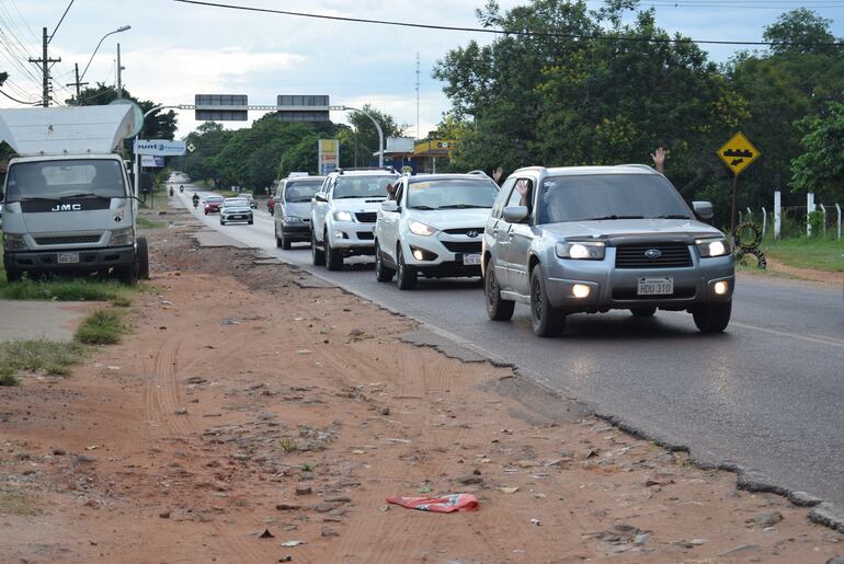 Operativo Retorno: tránsito ordenado  sobre la ruta PY01