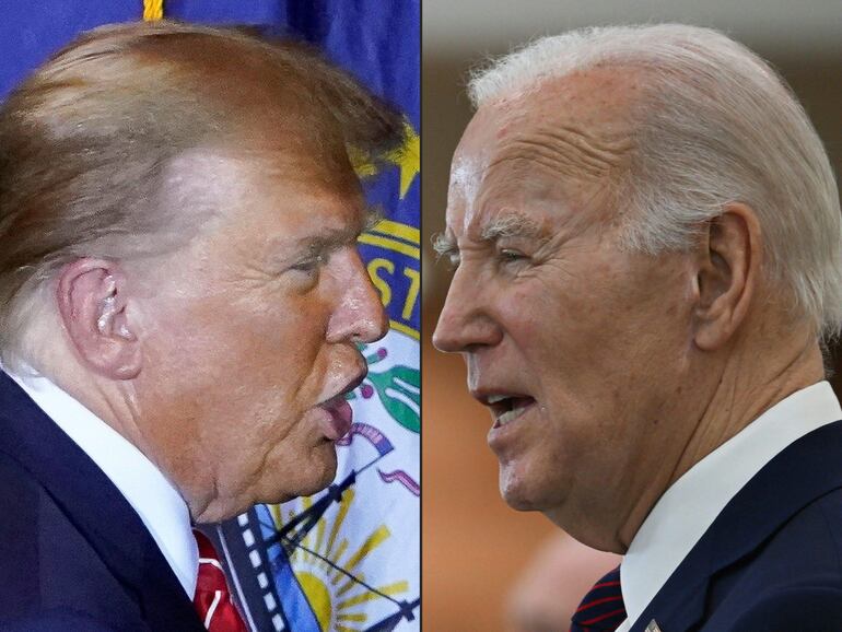 Donald Trump y Joe Biden.