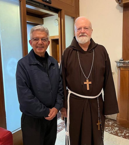 Seán P. O´Malley junto al cardenal paraguayo Adalberto Martínez.