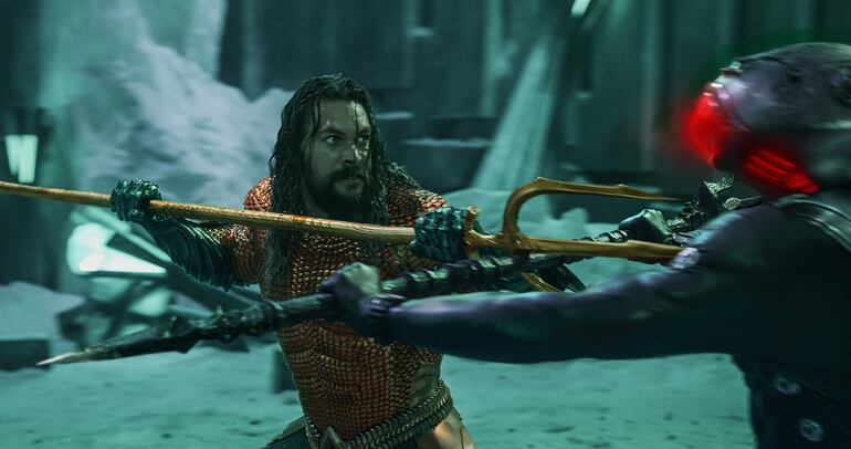 Jason Momoa protagoniza "Aquaman y el reino perdido", que ya está en cines de Paraguay.