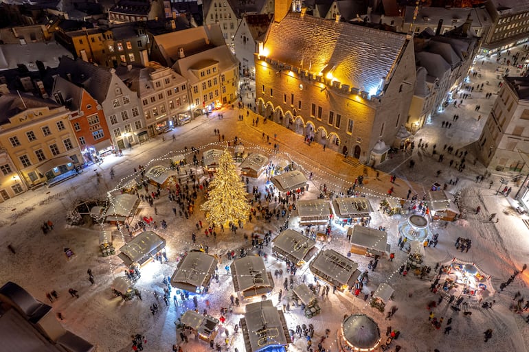 Mercado de Navidad de Tallin, Estonia.