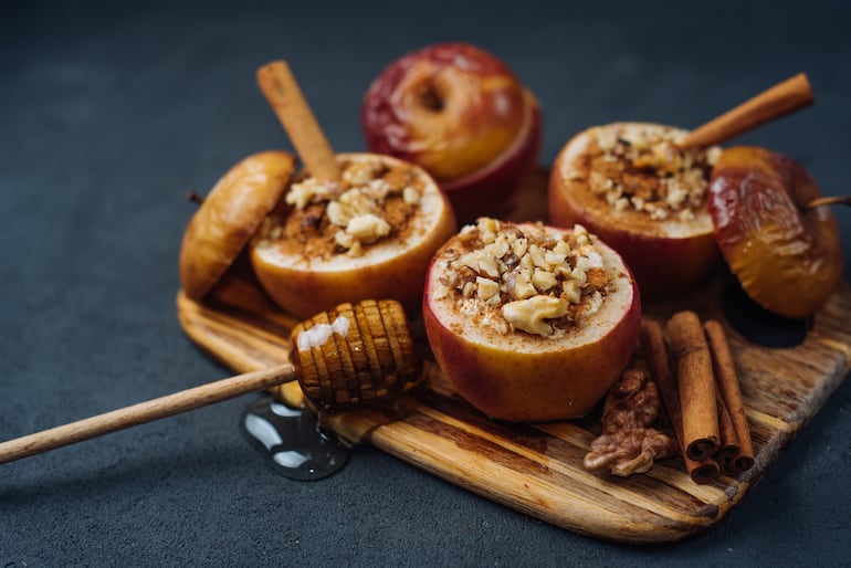 Manzanas al horno.