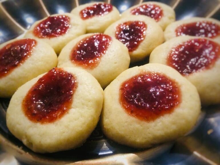 Chipa de frutilla.