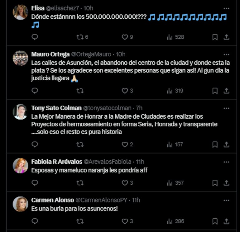 Reacción en redes tras canto de Nenecho y Lizarella. (Fuente X)