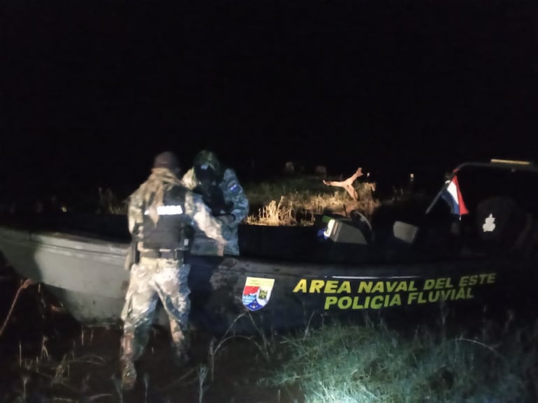 El hallazgo se dio durante una patrulla fluvial de los marinos. 