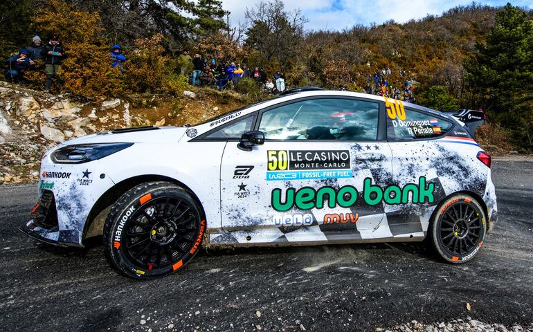 Diego Domínguez Bejarano y Rogelio Peñate (Ford Fiesta Rally3), muy cerca de la meta final.