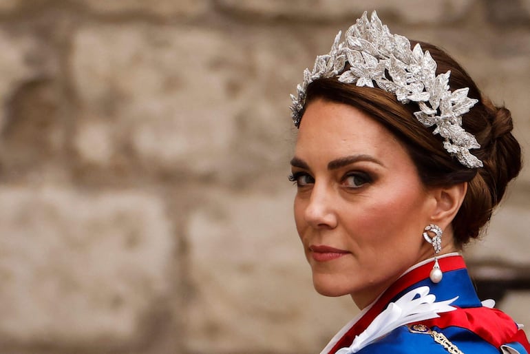 Kate, princesa de Gales, llega a la abadía de Westminster el 6 de mayo pasado, para la coronación de su suegro, el rey Carlos III. 