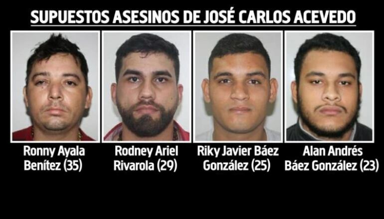 Tres de los cuatro procesados por el atentado ya están detenidos. Rikki Javier Báez González es el que permanece prófugo.