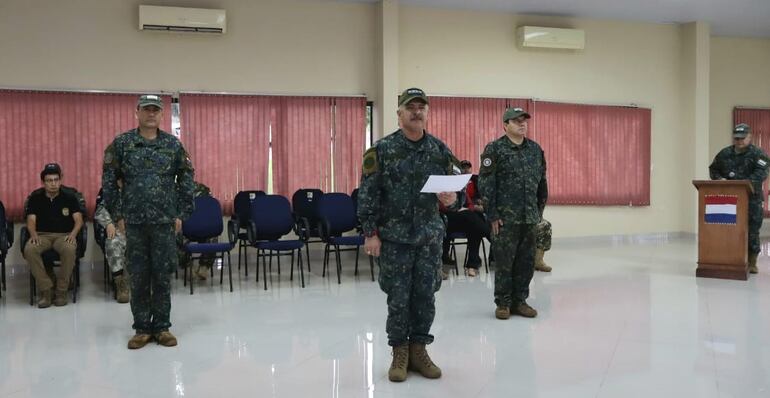 General de brigada Abel Eulogio Acuña Cabañas, comandante del Comando de Operaciones de Defensa Interna (CODI), presidió el acto de traspaso de comando.