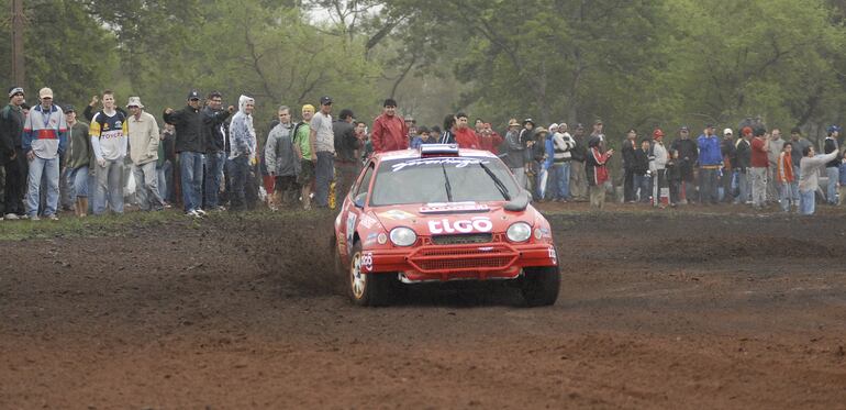 Pruebas de Clasificación del TCR 2007. Gorostiaga y Gómez, ese año llegarían al "bi" con el Toyota Corolla WRC.