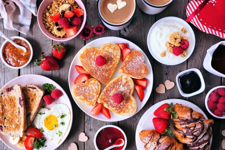 Desayuno de enamorados.