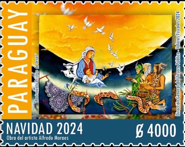 Estampilla de Navidad 2024.