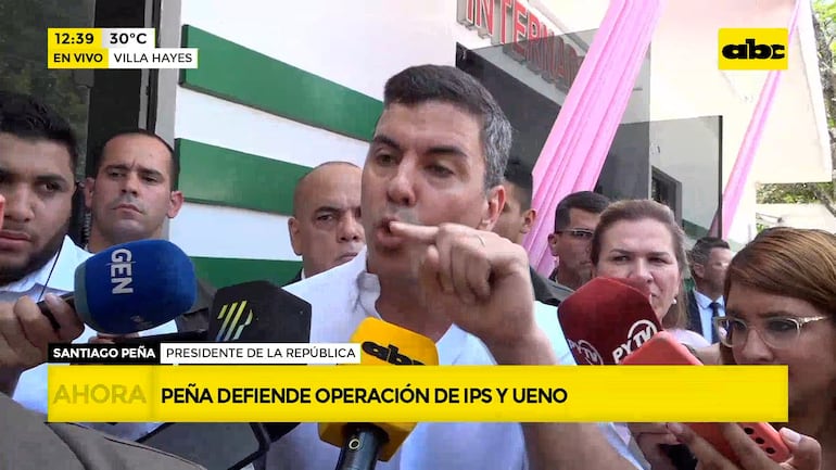 Imagen de archivo: Peña había señalado anteriormente a un periodista de ABC luego de una consulta sobre su relación con Ueno. 