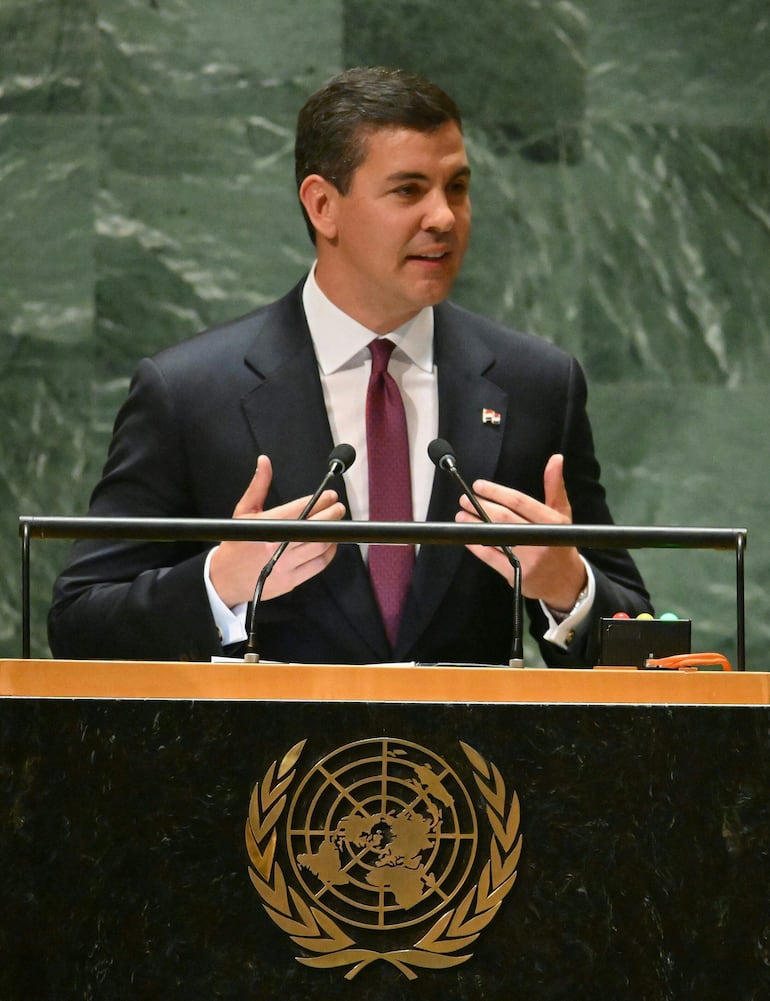 Santiago Peña ante la ONU. 