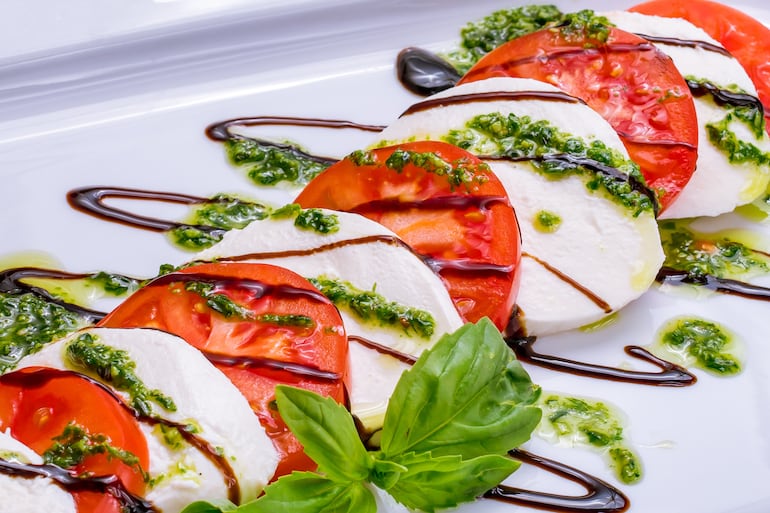 Ensalada caprese.