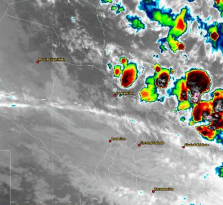 Mapa satelital de la DMH.