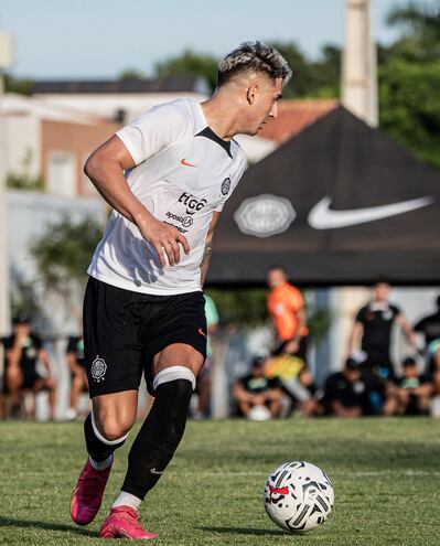 Guillermo Paiva, jugador de Olimpia, durante la pretemporada con el club.