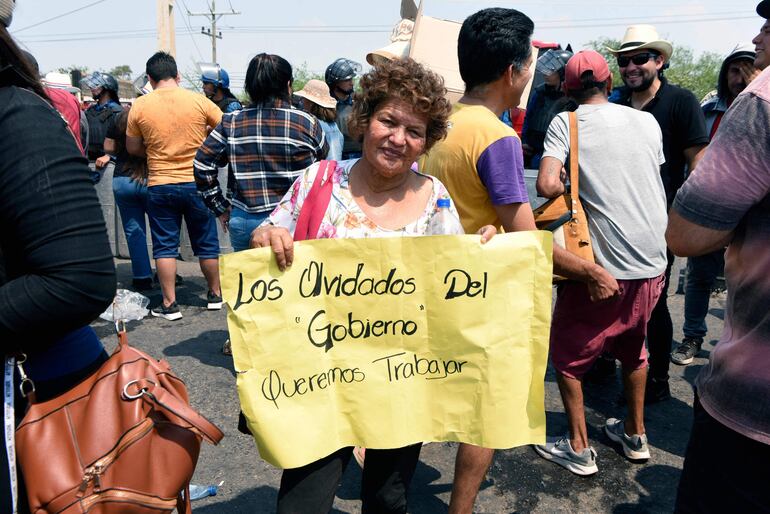 Esta semana se manifestó una gran cantidad de comerciantes en Nanawa.