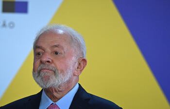El presidente de Brasil, Luiz Inácio Lula da Silva, participa en una ceremonia, en el Palacio de Planalto en Brasilia (Brasil).