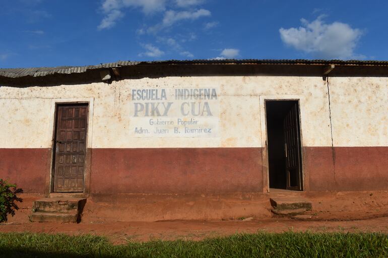 Uno de los pabellones de la Escuela 15.403 Indígena Pikykua.