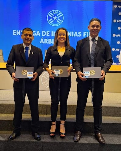 Diego Santander (i), Adriana Barrios y Blas Antonio Romero.