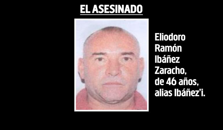 Eliodoro Ramón Ibáñez Zaracho, alias Ibáñez'i, asesinado.