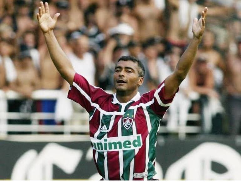 Romario con la camiseta de Fluminense de Río de Janeiro.