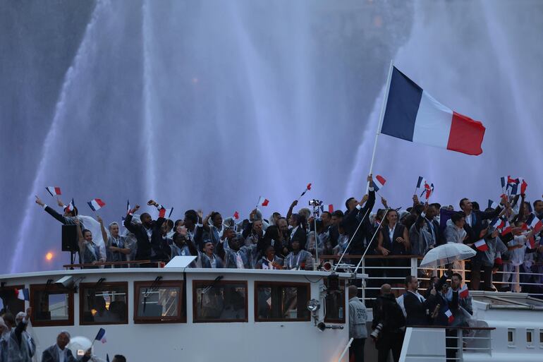 La delegación de Francia disfrutó de la ovación de sus seguidores.