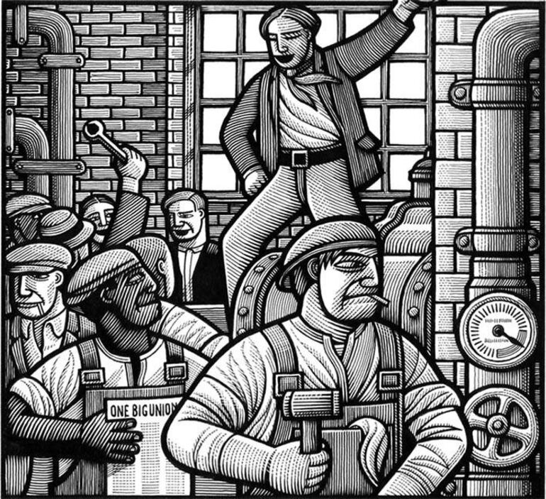 Clifford Harper, "1913: The I.W.W lead 20.000 Akron rubber workers out on strike".