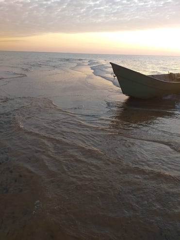 Dunas de San Cosme debajo del río Paraná.