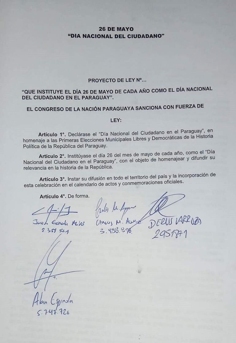 La propuesta presentaron a la Comisión de Legislación y Codificación de la Cámara de Diputados.