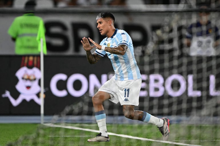 Matías Zaracho anotó el primer gol de Racing.