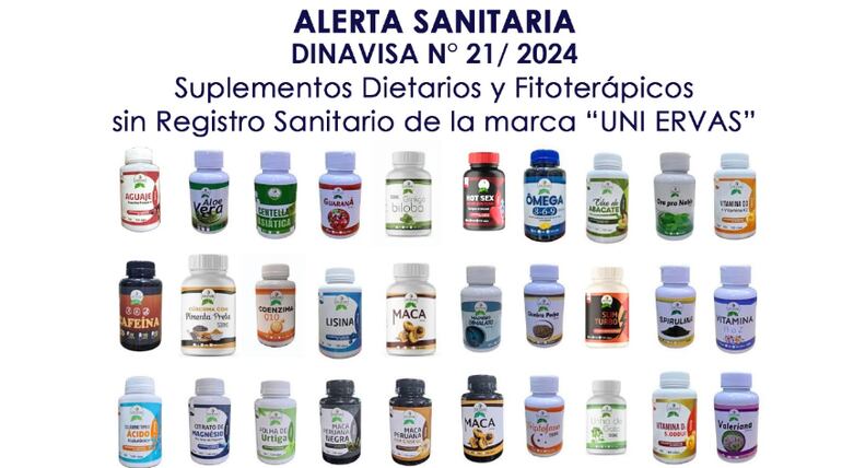 Dinavisa detecta suplementos sin registro sanitario.